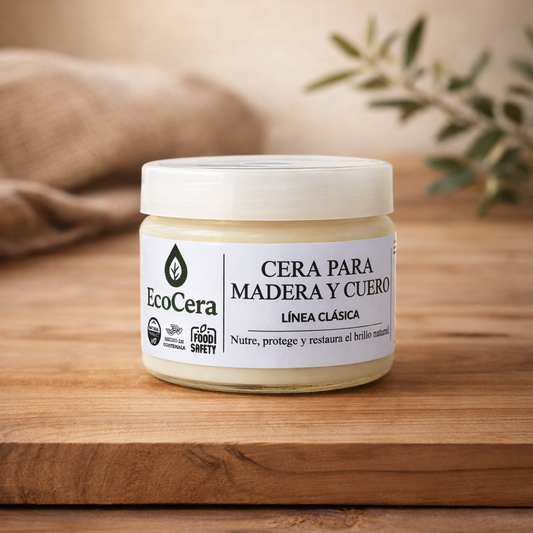 Cera Clásica Restauradora 265g | Blindaje Botánico para Madera y Cuero | 100% Natural y Food Safe